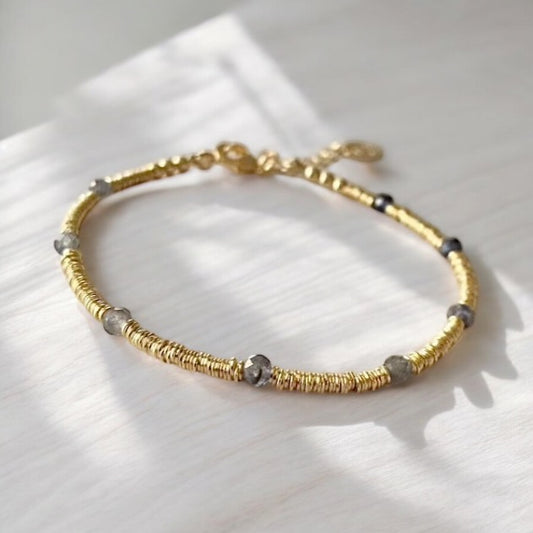 Pulsera iolita oro