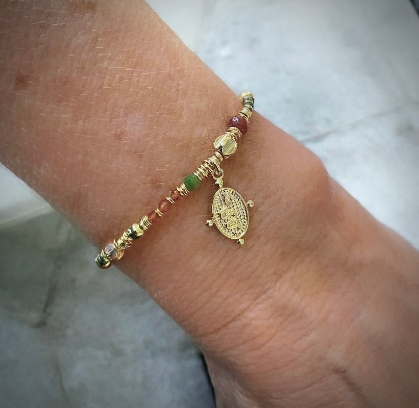 Pulsera siena serpiente oro